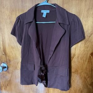 Pretty Plus Brown Women's Blazer